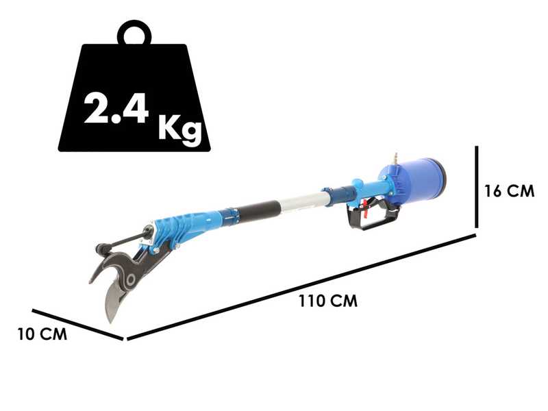 S&eacute;cateur pneumatique de taille Paterlini Ara 8/D - 0.5 m&egrave;tres - &agrave; air comprim&eacute;