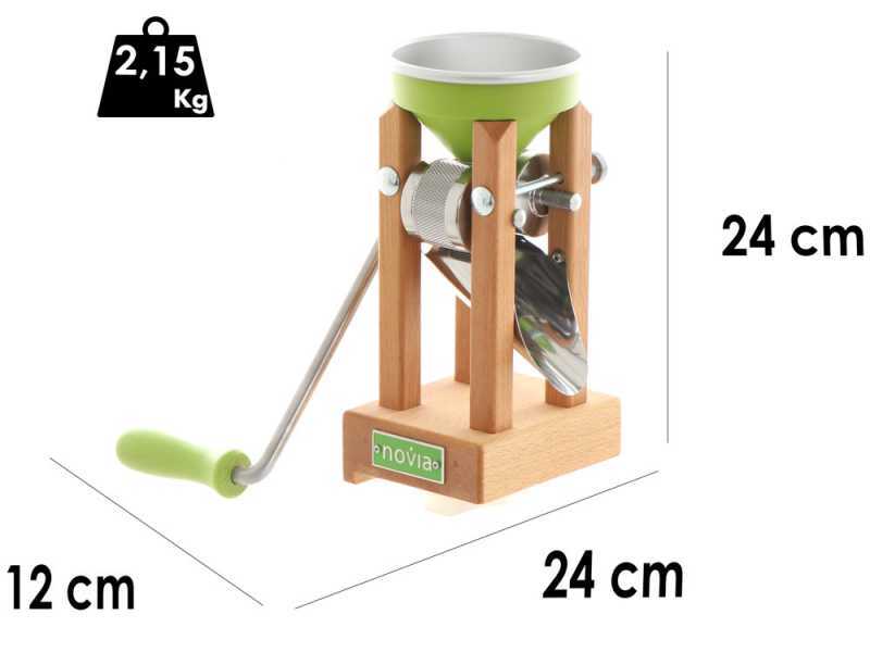 Floconneuse manuelle Eschenfelder Novia ng1200 en aluminium vert avec rouleaux en acier inoxydable