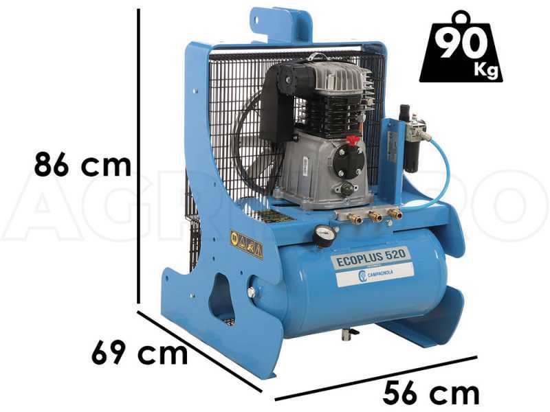 Compresseur avec raccord &agrave; tracteur Campagnola PTO ECOPLUS 520 - R&eacute;colte des olives et taille