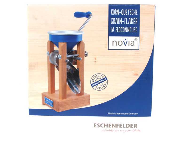 Eschenfelder Novia nb1200 aluminium bleu 150g - Floconneuse manuelle avec rouleaux en acier inoxydable