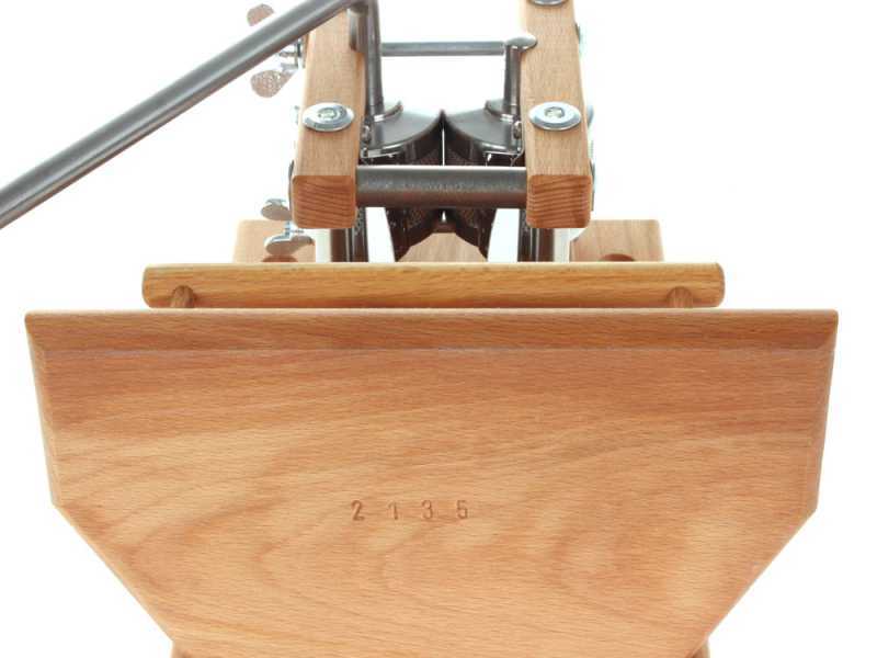 Eschenfelder 1230 en hêtre  150g - Floconneuse manuelle murale avec rouleaux en acier inoxydable