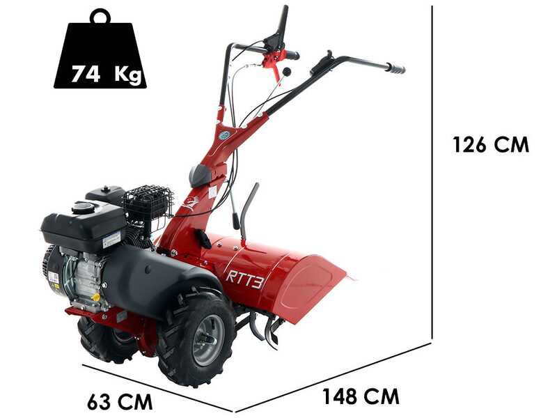 Motoculteur Eurosystems RTT 3 motoris&eacute; &agrave; roue &agrave; essence B&amp;S Vanguard