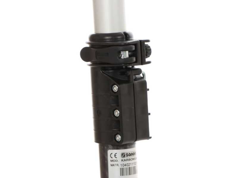 Zanon Karbonium PRO AL 300 - Peigne vibreur &eacute;lectrique &agrave; batterie dorsale 50.4V 16Ah - Perche t&eacute;lescopique 210/340 cm