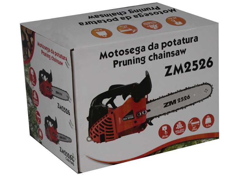 Tron&ccedil;onneuse &agrave; moteur thermique l&eacute;g&egrave;re de taille ZM2526C avec barre Carving de 25 cm