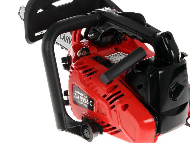 Tron&ccedil;onneuse &agrave; moteur thermique l&eacute;g&egrave;re de taille ZM2526C avec barre Carving de 25 cm