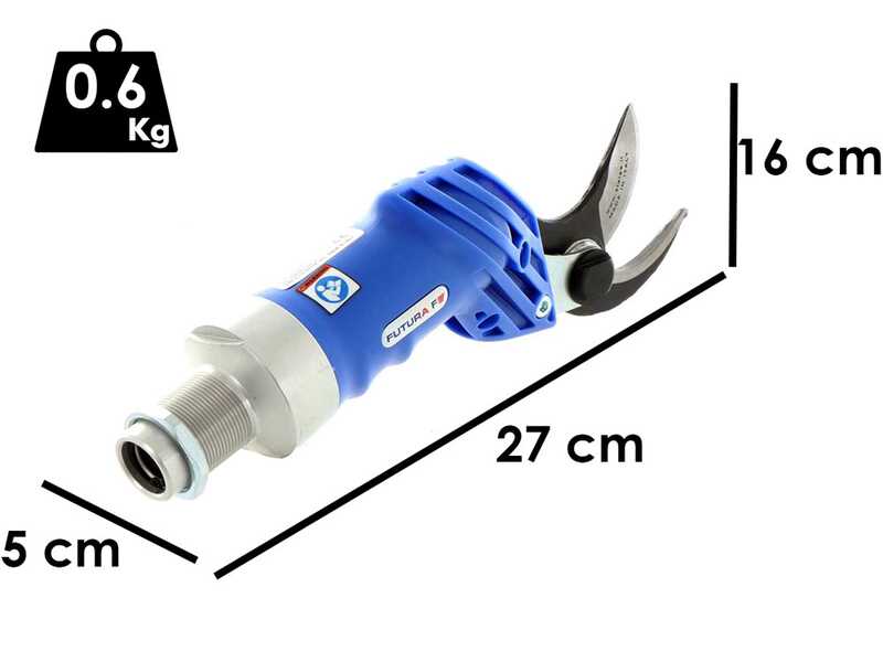S&eacute;cateur pneumatique professionnel de taille Paterlini Futura Frutteto &agrave; air comprim&eacute; - Pour perche de rallonge