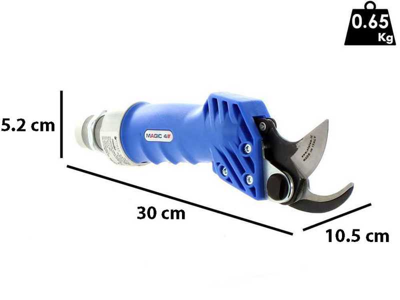 S&eacute;cateur pneumatique professionnel de taille Paterlini Magic 4 &agrave; air comprim&eacute; - Pour perche t&eacute;lescopique