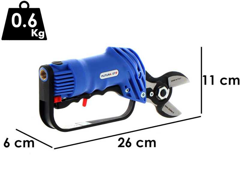 S&eacute;cateur pneumatique professionnel de taille Paterlini Futura double tranchant - &Agrave; air comprim&eacute;