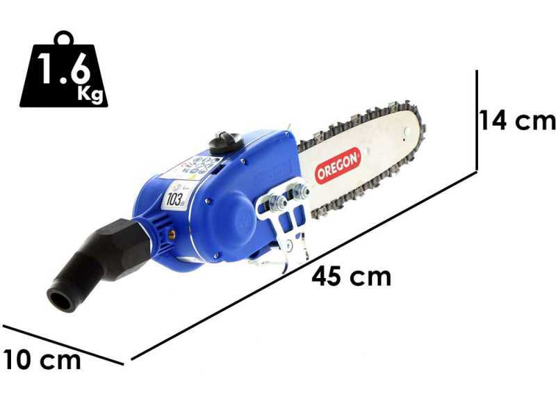 &Eacute;lagueuse pneumatique Paterlini JACK PA 8'' 1/4 - configuration pour perche