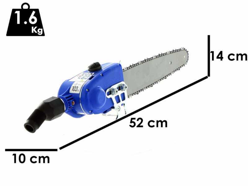 &Eacute;lagueuse pneumatique Paterlini Jack PA 10'' 1/4 carving - Configuration pour perche t&eacute;lescopique