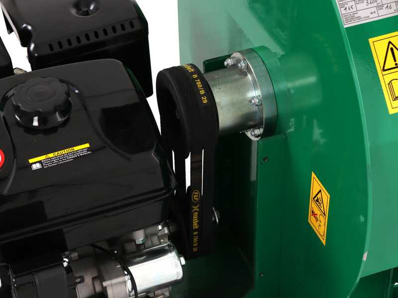 Seven Italy BIGCH420 - Broyeur de branches thermique - Moteur Loncin G420F - D&eacute;marrage &eacute;lectrique