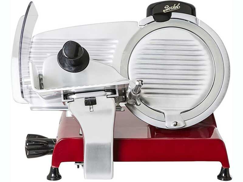 Berkel Red Line 250 Rouge - Trancheuse avec lame en acier chrom&eacute; de 250 mm
