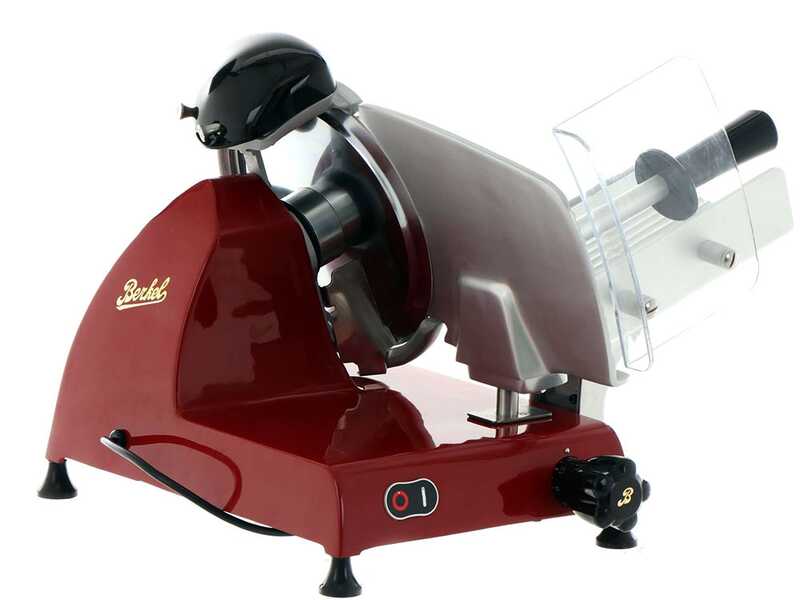 Berkel Red Line 250 Rouge - Trancheuse avec lame en acier chrom&eacute; de 250 mm - CE professionnelle
