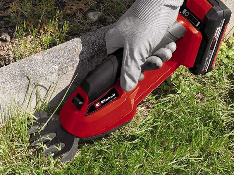 Cisaille &agrave; gazon &agrave; batterie - Einhell GE-CG 18/1 Li-Solo - SANS BATTERIE NI CHARGEUR