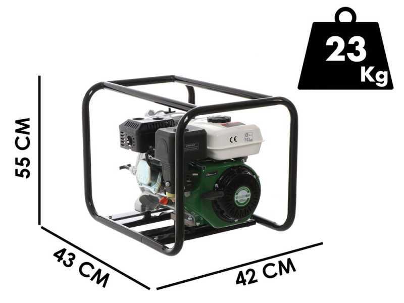 Motopompe thermique Greenbay GB-TWP 50 - Pour eaux charg&eacute;es - avec raccords de 50 mm