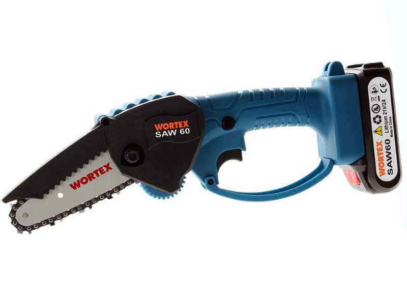 &Eacute;lagueuse sur batterie WORTEX SAW 60 - avec 2 batteries et un chargeur offert