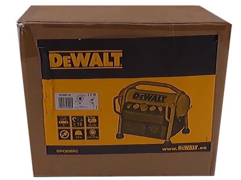 Compresseur d'air &eacute;lectrique compact portatif DEWALT DPC6MRC-QS - moteur de 1.5 CV - cuve de 6 lt
