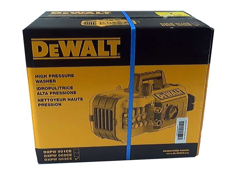 Nettoyeur haute pression &agrave; eau froide DeWalt DXPW 003CE de 150 bars max-  630L/H d&eacute;bit Max