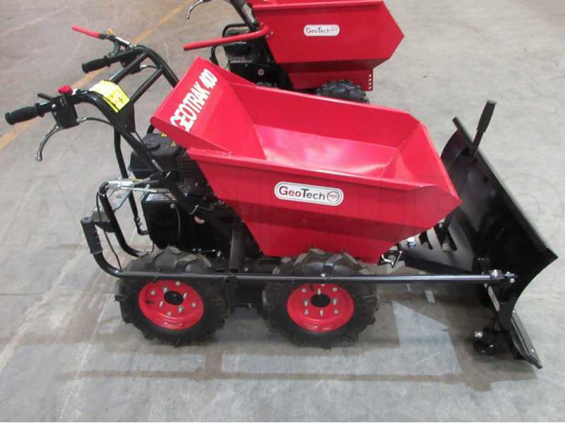 Lame ant&eacute;rieure pour brouette &agrave; moteur GeoTech-Pro GEOTRAK 400 avec caisson de 400Kg