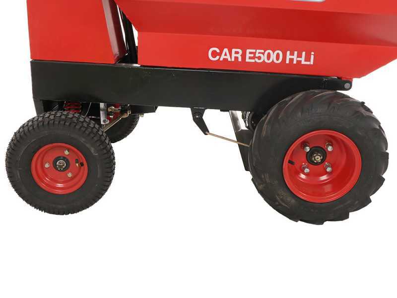 Brouette &agrave; batterie GeotechPro Mini Dumper Car E500 H-Li - Caisson Dumper 500Kg