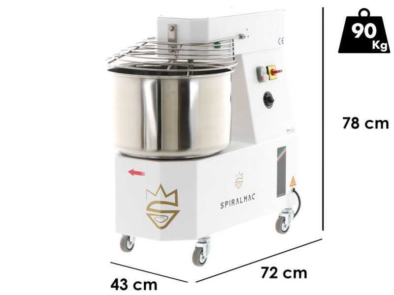 P&eacute;trin &agrave; spiral SPIRALMAC SV25 Triphas&eacute; - 25 Kg