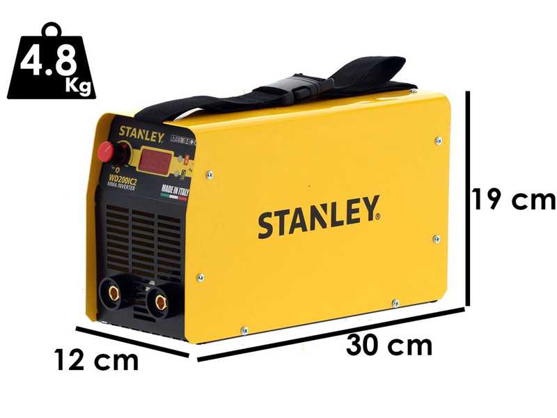 Poste &agrave; souder &agrave; inverter &agrave; &eacute;lectrode MMA Stanley WD200IC2 - avec Kit MMA - Cycle 15%@200A
