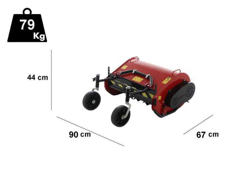 Broyeur de s&eacute;rie lourde 80 cm pour motoculteur &agrave; 2 roues minimum 12 CV