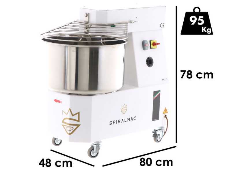 P&eacute;trin &agrave; spirale SPIRALMAC SV38 2Vel triphas&eacute; - 38 Kg