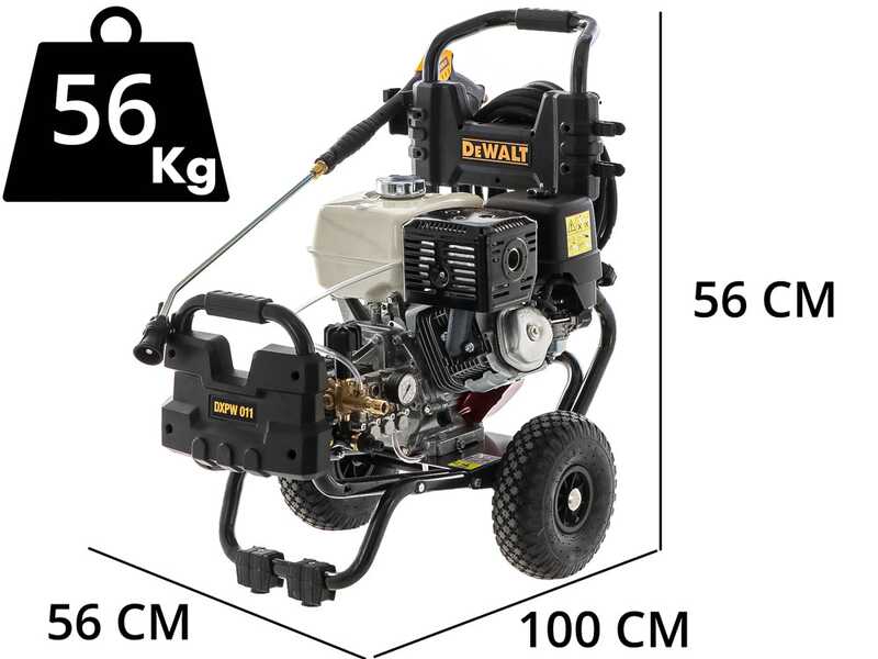 DeWalt DXPW 011E - Nettoyeur haute pression thermique professionnel - 250 bar max - 900 l/h - moteur Honda GX 390