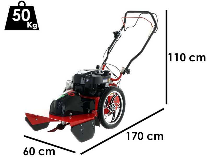Tondeuse d&eacute;broussailleuse thermique Blue Bird FLO PRO SPEED 7 - Avec Briggs&amp;Stratton 850 PXI - Avec plateau de coupe