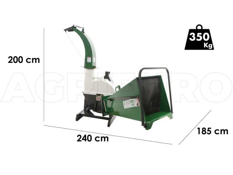 GreenBay GB-WTDC 150 - Broyeur sur tracteur - &Eacute;jection haute