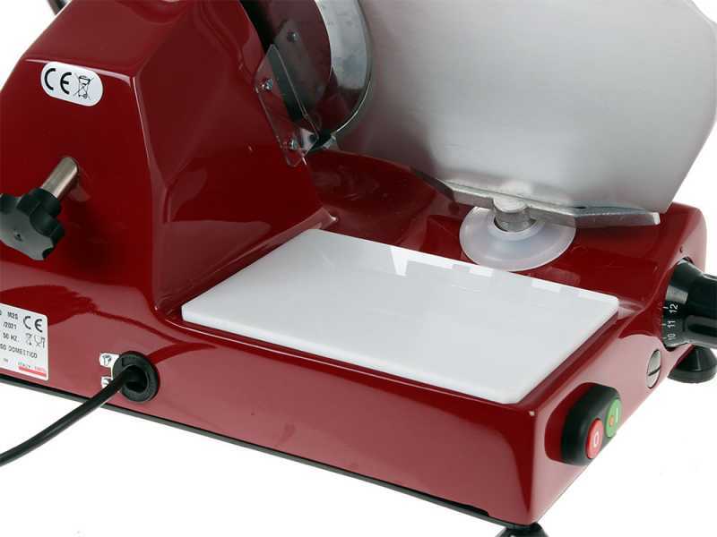 Trancheuse FAC S220 Rouge - Corps en alliage d'aluminium - Aff&ucirc;teur inclus - Lame de 220 mm - Moteur &eacute;lectrique 185W
