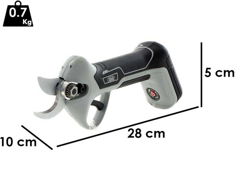 S&eacute;cateur &eacute;lectrique &agrave; batterie Volpi KV220 - Avec batterie int&eacute;gr&eacute;e de 7.2V/4.0 ah