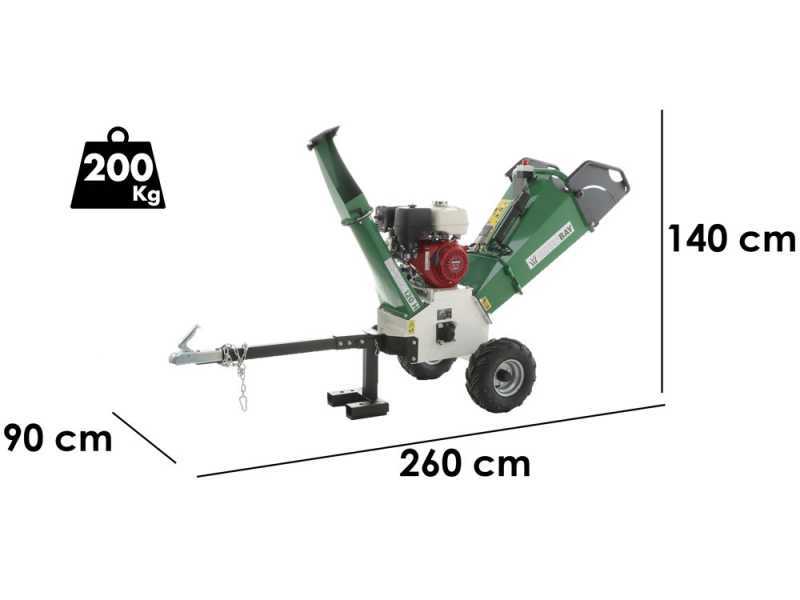 GreenBay GB-WRC 120 H - Broyeur &agrave; moteur thermique  - Moteur Honda GX390