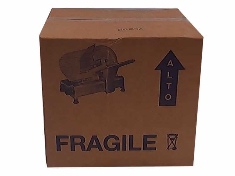 Trancheuse FAC F 250 R - Corps en Alliage d'aluminium anodis&eacute; - Avec parties lavables - Lame de 250 mm - Aff&ucirc;teur fixe