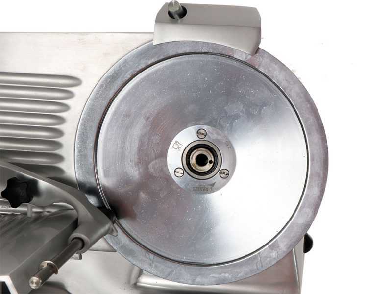Trancheuse FAC F 250 R - Corps en Alliage d'aluminium anodis&eacute; - Avec parties lavables - Lame de 250 mm - Aff&ucirc;teur fixe