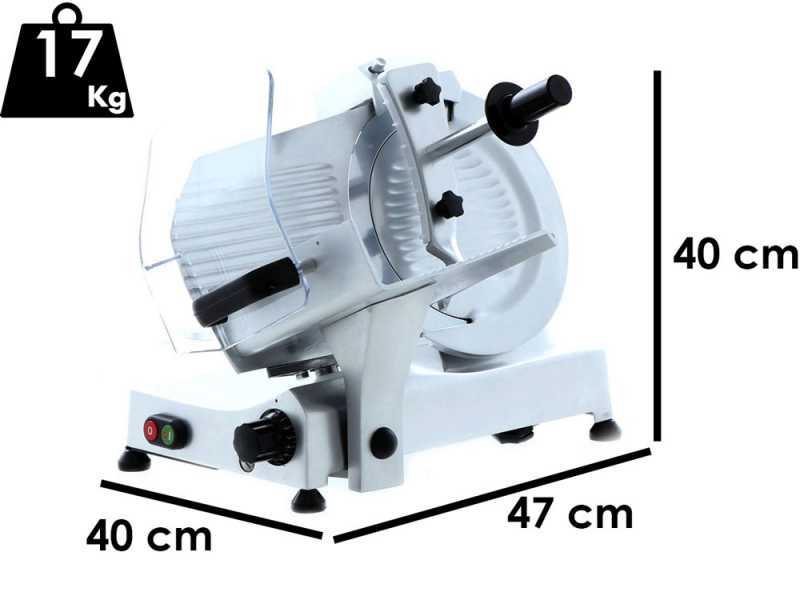 Trancheuse &eacute;lectrique FAC F 275 E - Lame de 275 mm - Corps en Alliage d'aluminium anodis&eacute; - Aff&ucirc;teur fixe