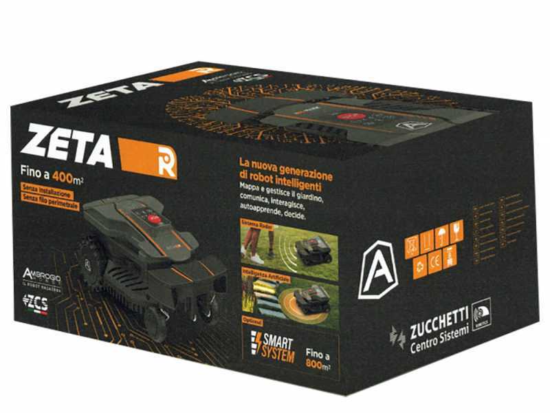 AMBROGIO ZETA R - Robot Tondeuse - avec base de chargement SMART SYSTEM - Sans fil p&eacute;riph&eacute;rique