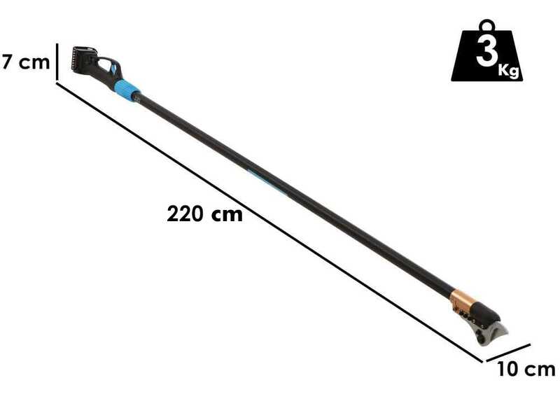 S&eacute;cateur &eacute;lectrique de taille Campagnola STARK 220 - Kit avec 2 batteries de 21.6V/2.5 ah et chargeur multiple - Diam&egrave;tre de coupe 32 mm