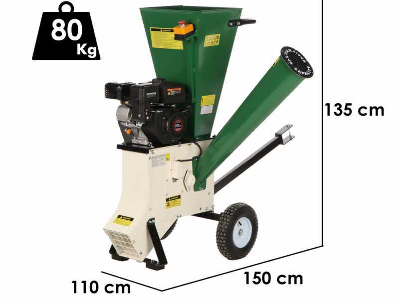 GreenBay GB-WDC 75 L - Broyeur thermique  - Moteur &agrave; essence Loncin 7 CV