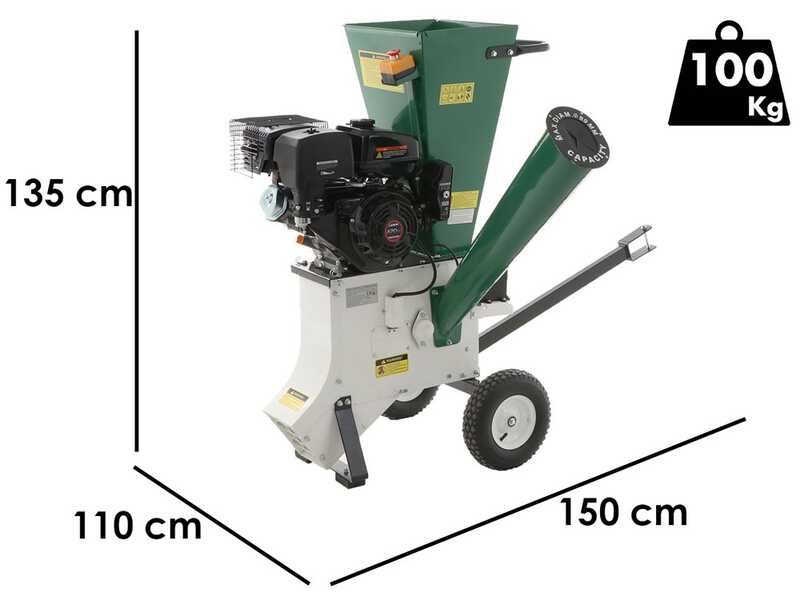 GreenBay GB-WDC 90 LE - Broyeur thermique  - Moteur &agrave; essence Loncin 15 CV