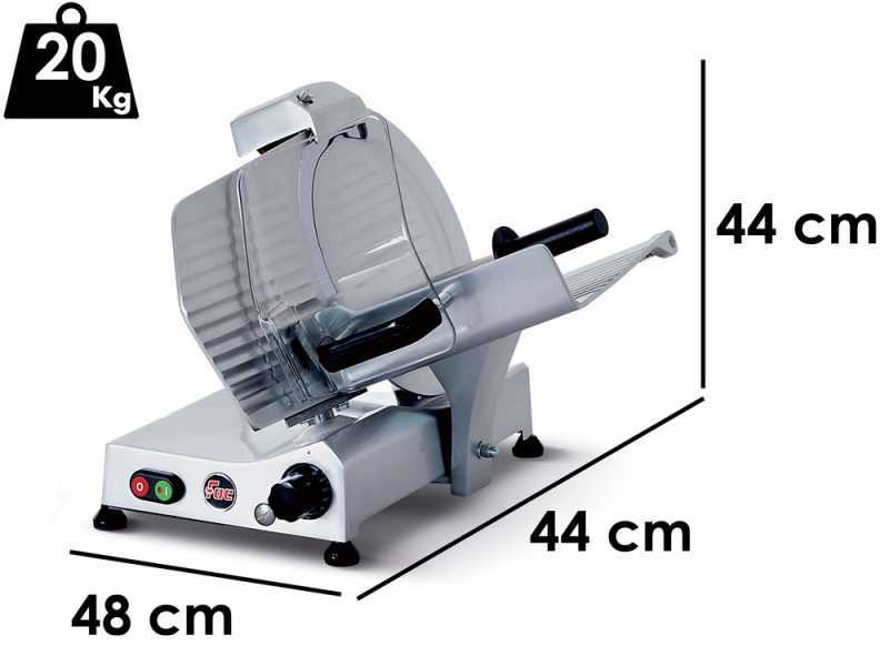 Trancheuse &eacute;lectrique FAC F 300 R - Lame de 300 mm - Corps en Alliage d'aluminium anodis&eacute; - Aff&ucirc;teur fixe