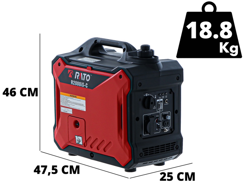 Rato R2000iS-C - Groupe &eacute;lectrog&egrave;ne inverter - 1.8 kW monophas&eacute; - insonoris&eacute;