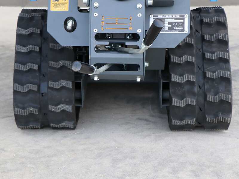 Brouette motoris&eacute;e &agrave; chenilles EuroMech EM400H-Dump - Caisson dumper avec charge de 400 Kg