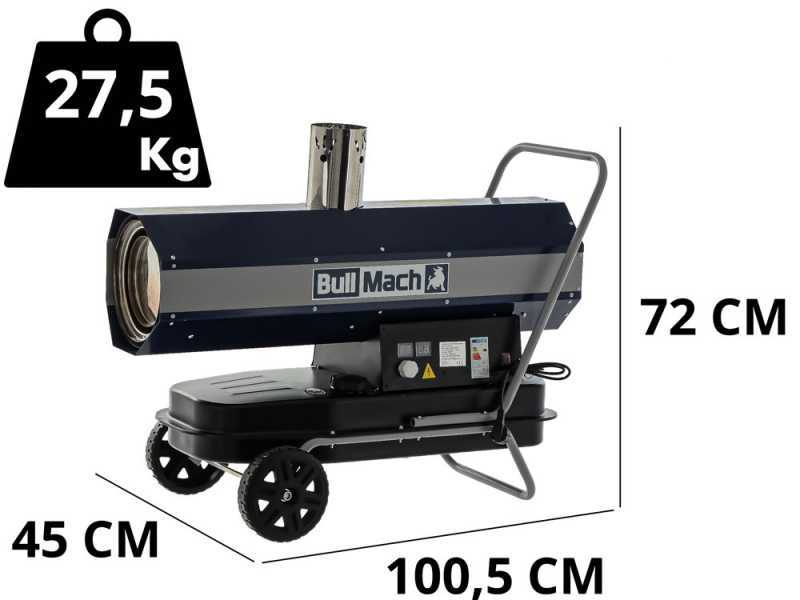 BullMach BM-IDH 30KW - G&eacute;n&eacute;rateur d'air chaud diesel - &agrave; combustion indirecte