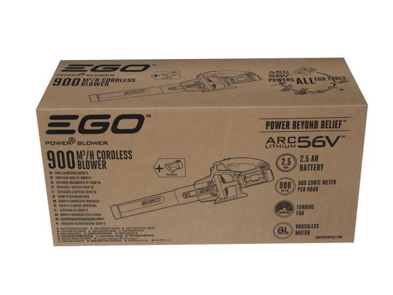 EGO Souffleur &agrave; batterie EGO LB5300E avec moteur brushless - 56V - 2.5Ah