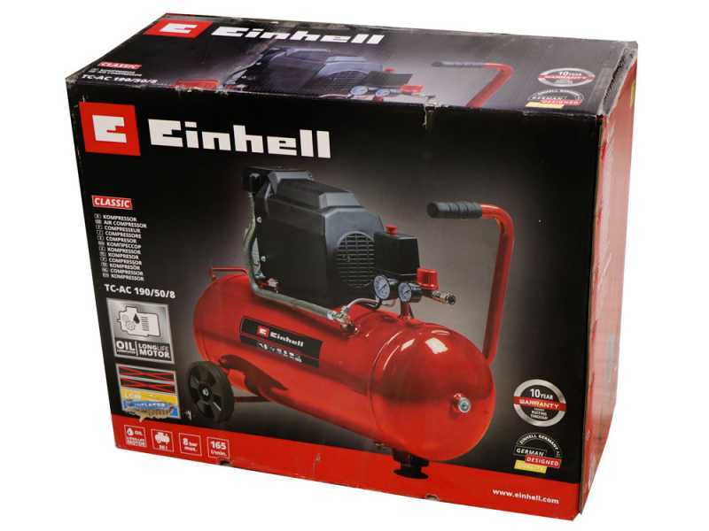 Einhell TC-AC 190/50/8 - Compresseur d'air &eacute;lectrique sur chariot - Moteur 2 CV - 50 L