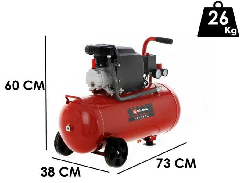 Einhell TC-AC 190/50/8 - Compresseur d'air &eacute;lectrique sur chariot - Moteur 2 CV - 50 L