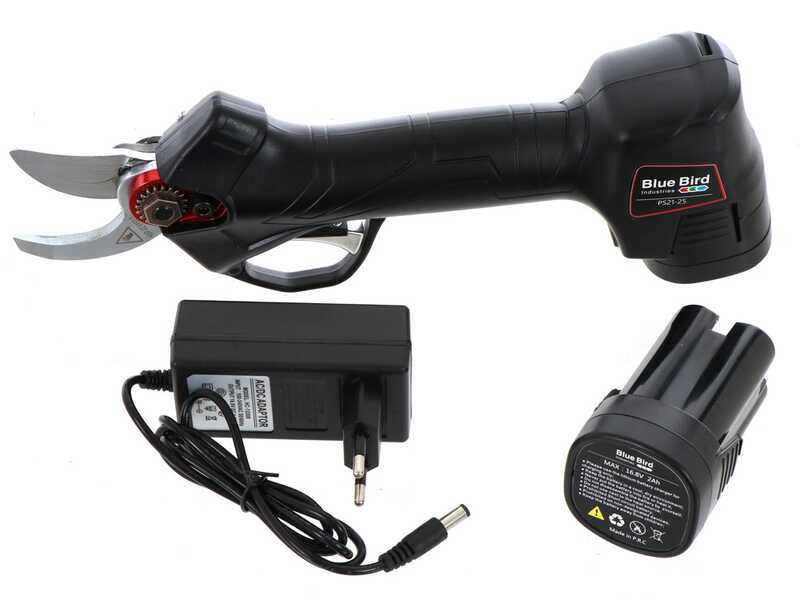 S&eacute;cateur &eacute;lectrique &agrave; batterie Blue Bird PS 21-25 - 2 Batteries incluses - 14.4 V et 2Ah - &Oslash; 25 mm