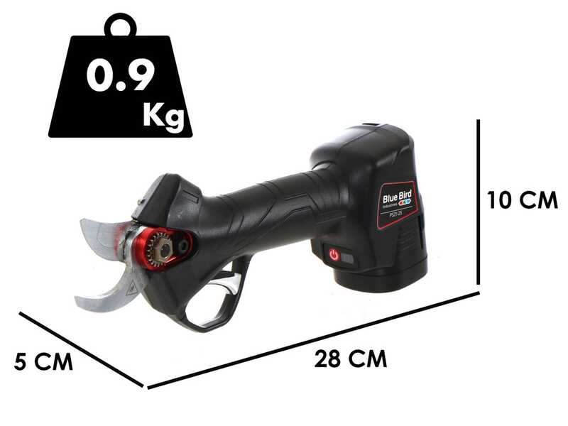 S&eacute;cateur &eacute;lectrique &agrave; batterie Blue Bird PS 21-25 - 2 Batteries incluses - 14.4 V et 2Ah - &Oslash; 25 mm
